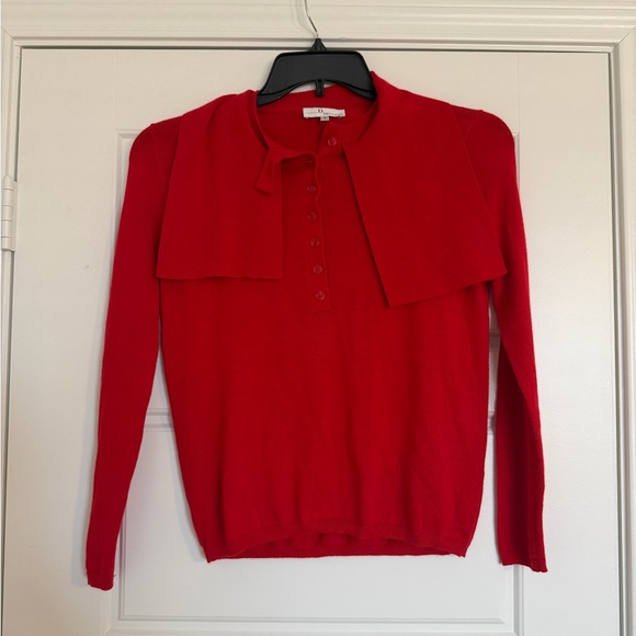 Dior Uniforms Red Wool Women's Blouse - Picture 2 of 6